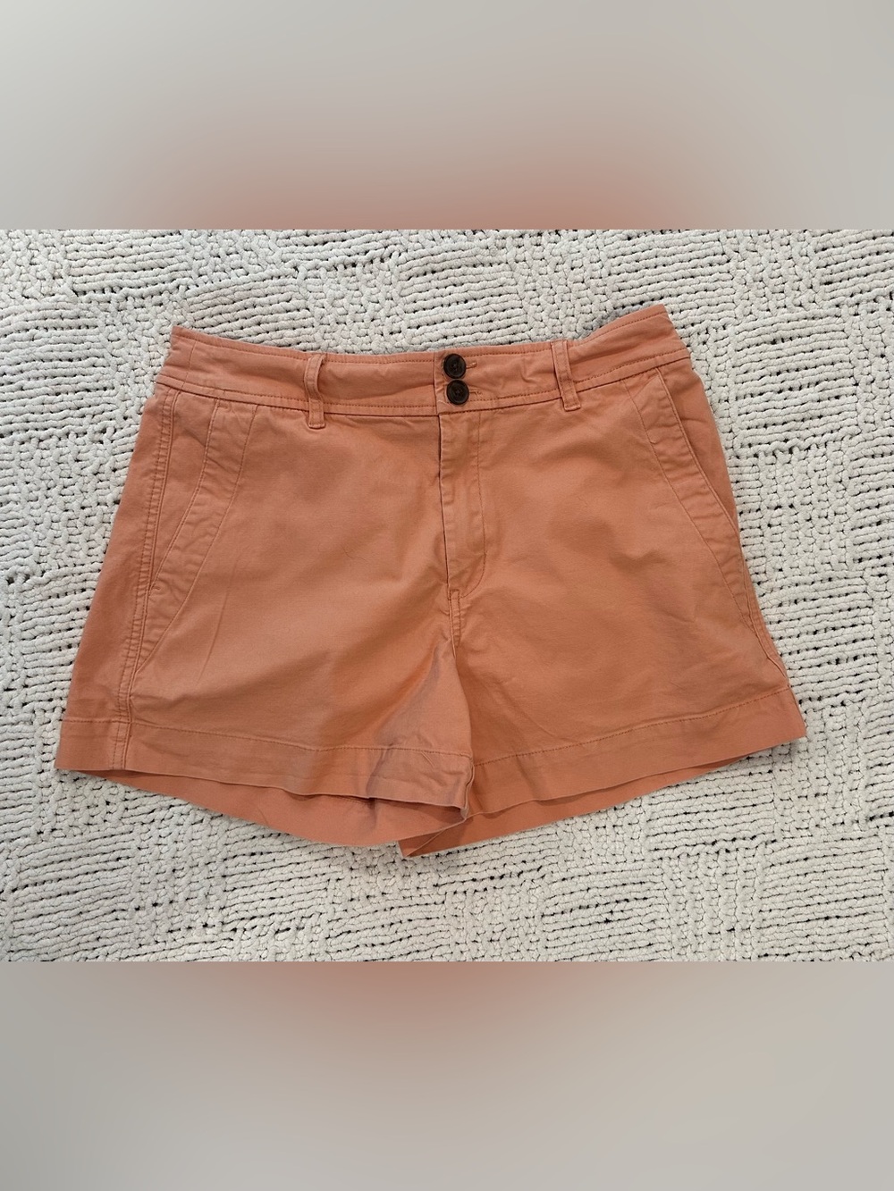 a new day Peach-Orange Casual Women's Bermuda Shorts